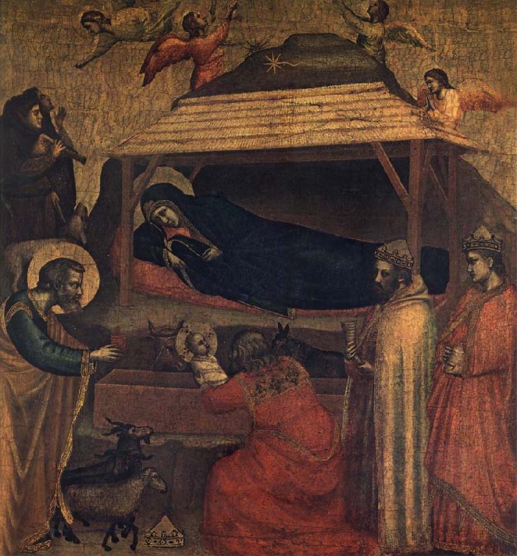 GIOTTO di Bondone Nativity,Adoration of the Shepherds and the Magi China oil painting art